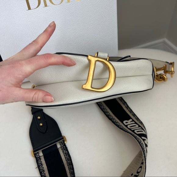 🕊SOLD! Dior saddle bag white leather (BAG ONLY) - Picture 11 of 15